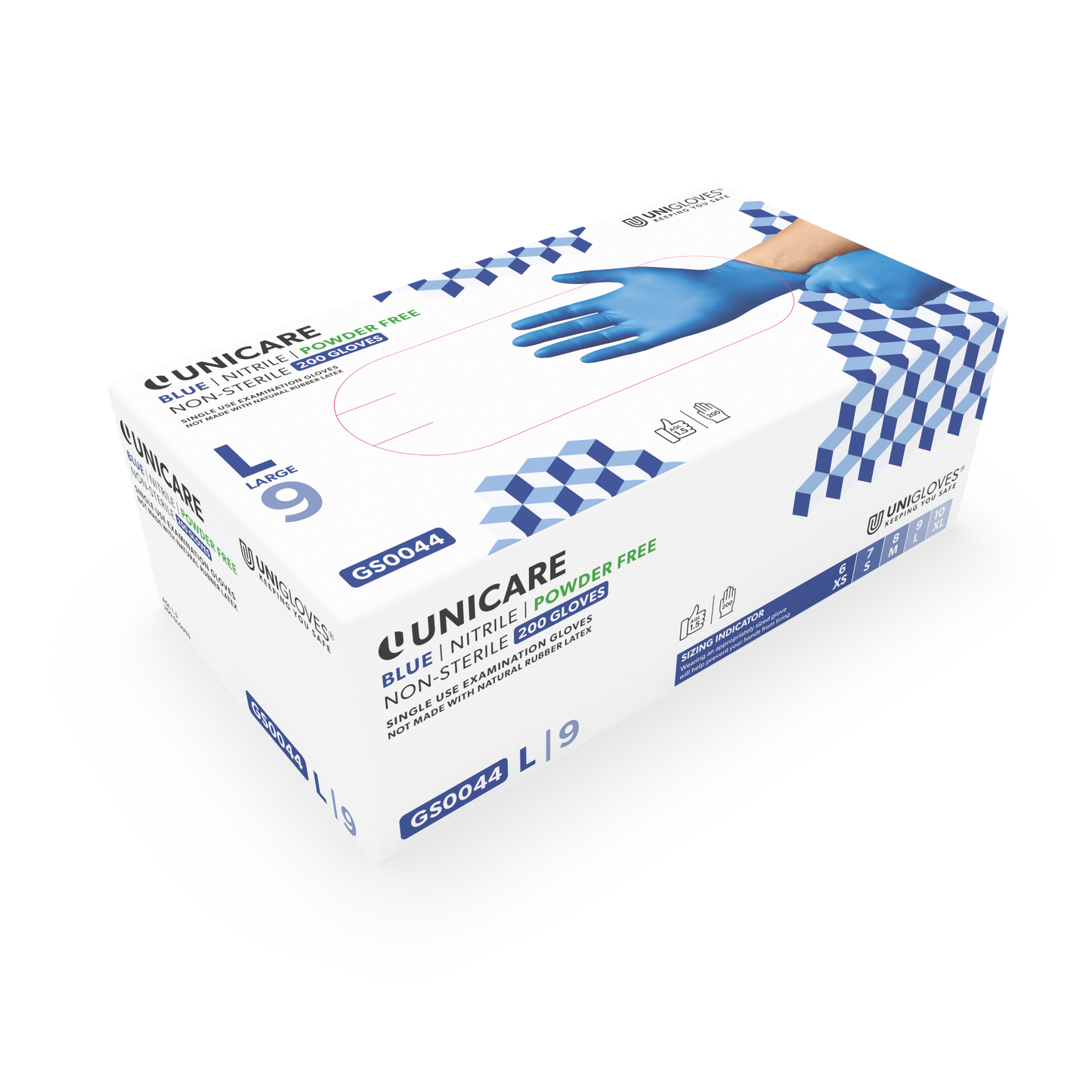 Premium Blue Nitrile Gloves 2000/case