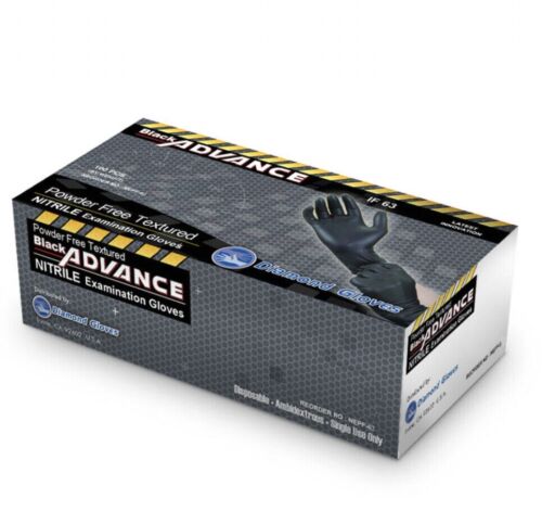 Black Advance Heavy Duty Black Nitrile LARGE (Case - 10 boxes)